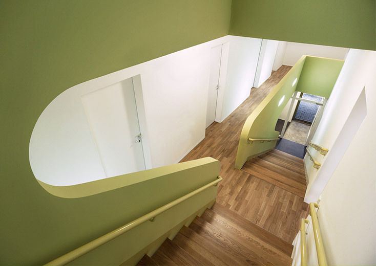 HOME HAUS, J.MAYER.H J.MAYER.H Staircase, Corridor and Hallway