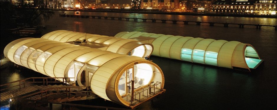 Winterbadeschiff, Wilk-Salinas Architekten GmbH Wilk-Salinas Architekten GmbH Yates y jets de estilo moderno