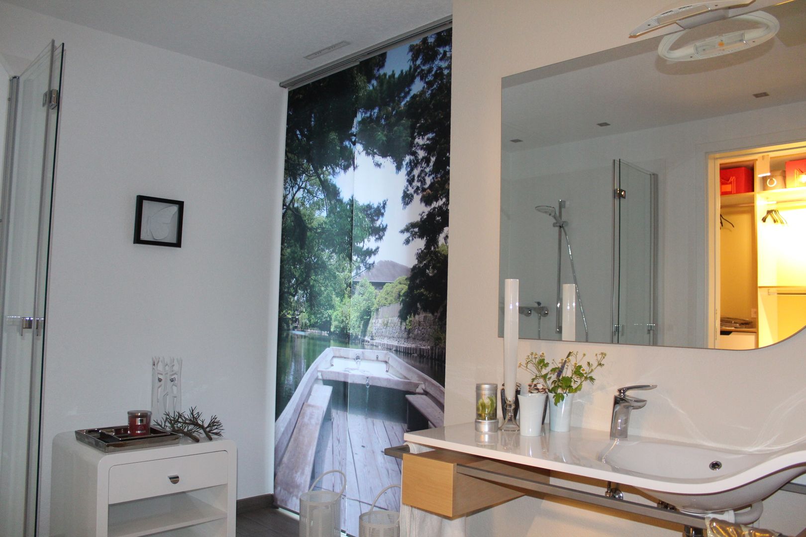 Fotovorhang für das Badezimmer fotokasten GmbH Moderne Fenster & Türen Rollos und Jalousien
