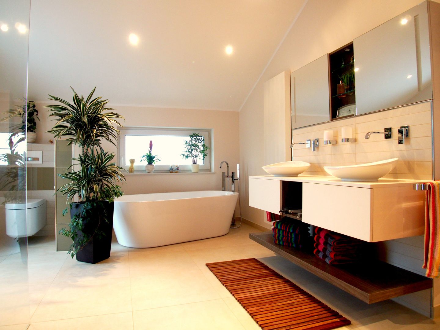 Badezimmer 1 in Stadecken homify Modern Banyo
