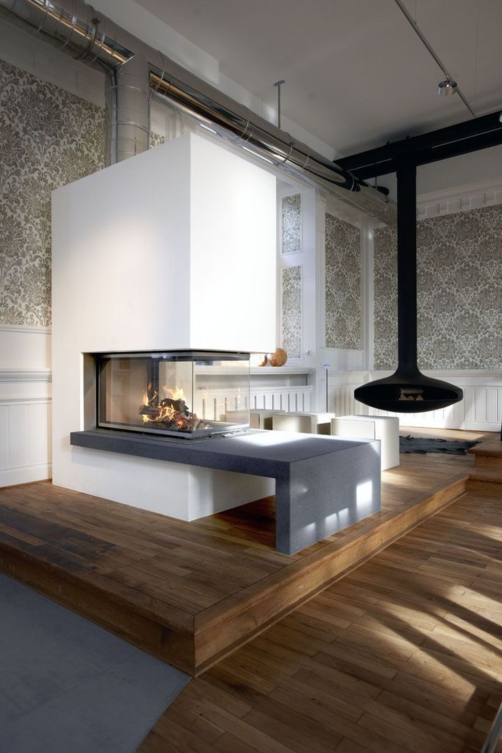 Ausstellungsräume Feuerkultur Quetlich, Wandkult Wandkult Rustic style kitchen Bench tops