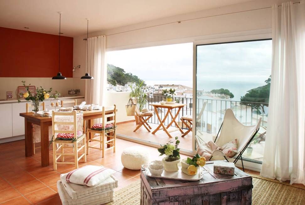 APARTAMENTO EN LA COSTA BRAVA, Marta Sellarès - Interiorista Marta Sellarès - Interiorista 지중해스타일 거실