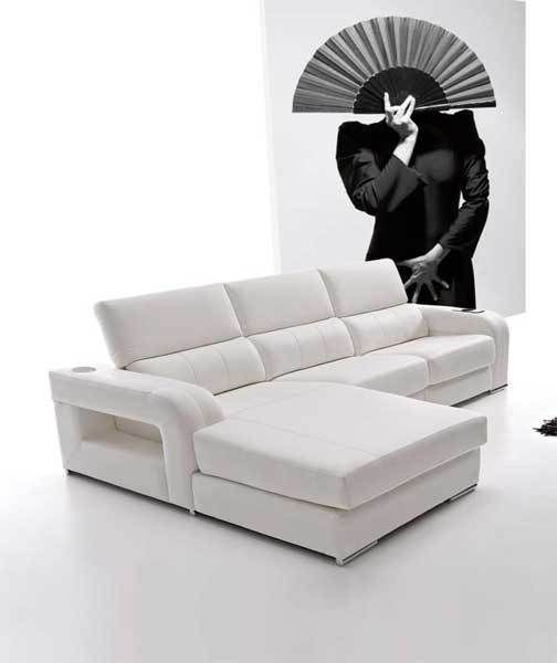 Sofa Bianca, Arte Habitat Interiores Arte Habitat Interiores Modern living room Side tables & trays