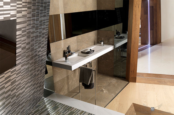 Dormitorio Suite Hotel Material Noble, MANUEL TORRES DESIGN MANUEL TORRES DESIGN Eclectic style bathroom Sinks