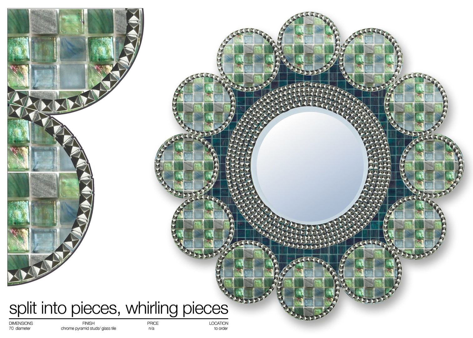 MIRROR COLLECTION 2013, Martin Brown Mosaics Martin Brown Mosaics Гардеробная в стиле модерн Зеркала