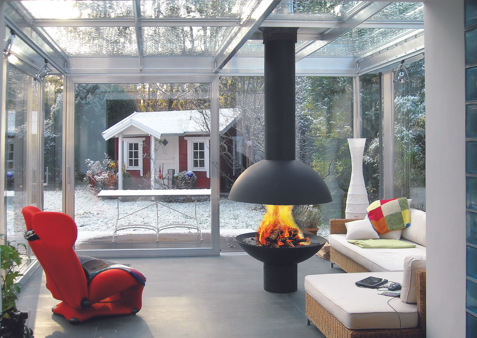 Mezzofocus Fire homify Salas modernas Chimeneas y accesorios