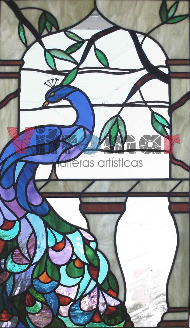 Ventana pavo real Vitromar Vidrieras Artísticas Casas: Ideas, imágenes y decoración