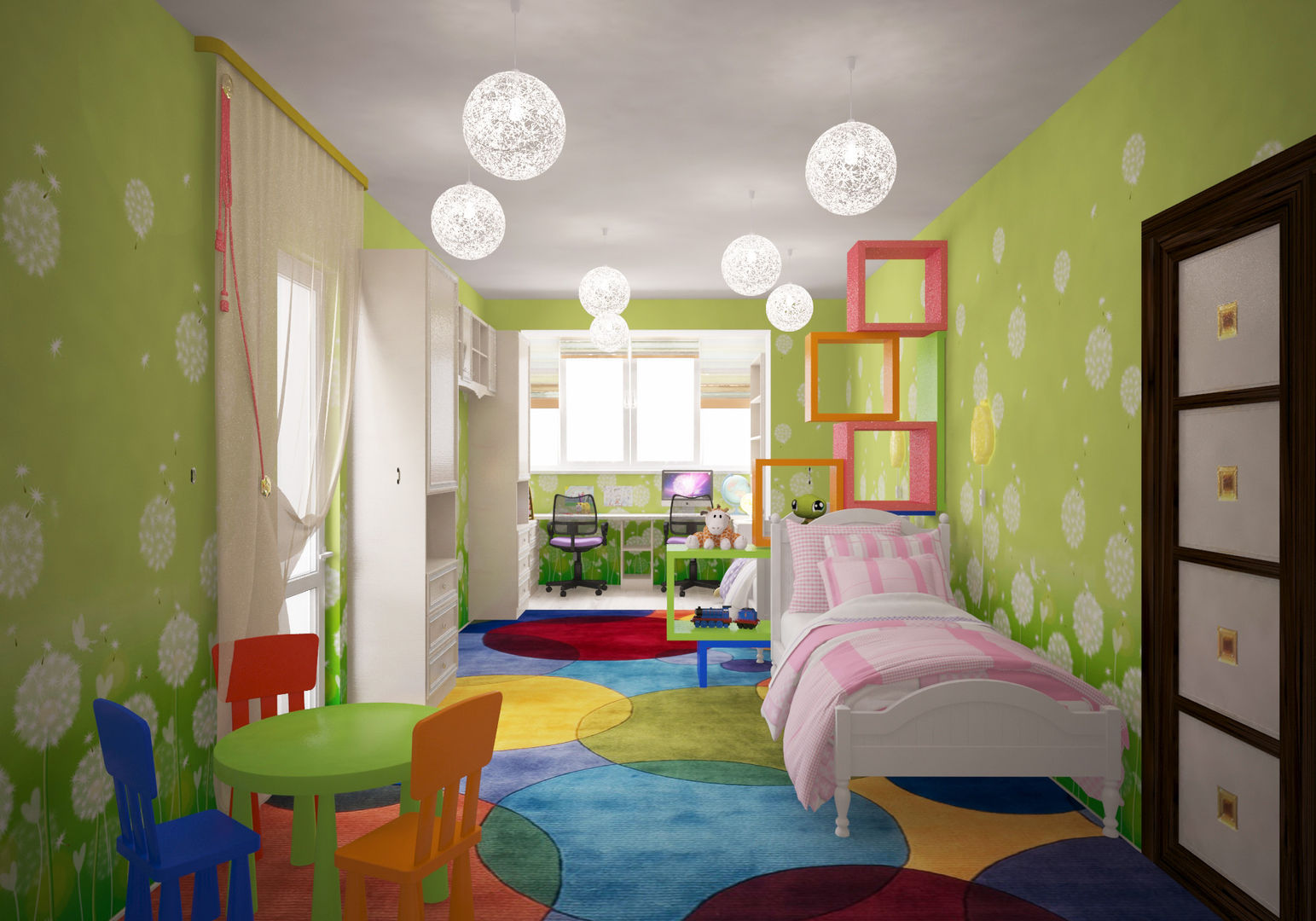 Детская в московской квартире, Гурьянова Наталья Гурьянова Наталья Modern nursery/kids room