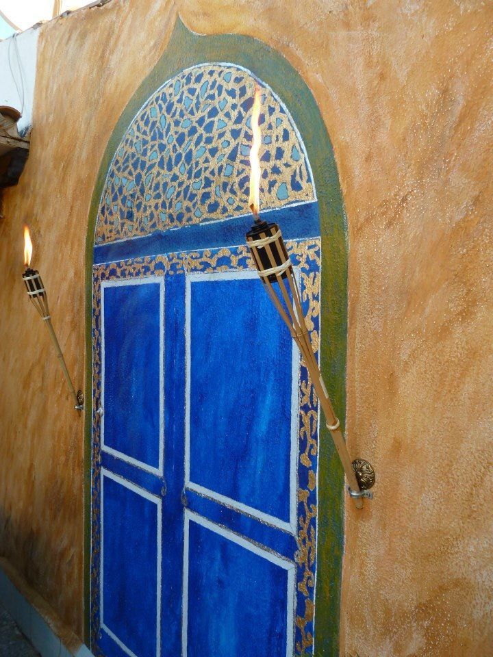 Orientalische Malerei, Illusionen mit Farbe Illusionen mit Farbe Balcone, Veranda & Terrazza in stile coloniale