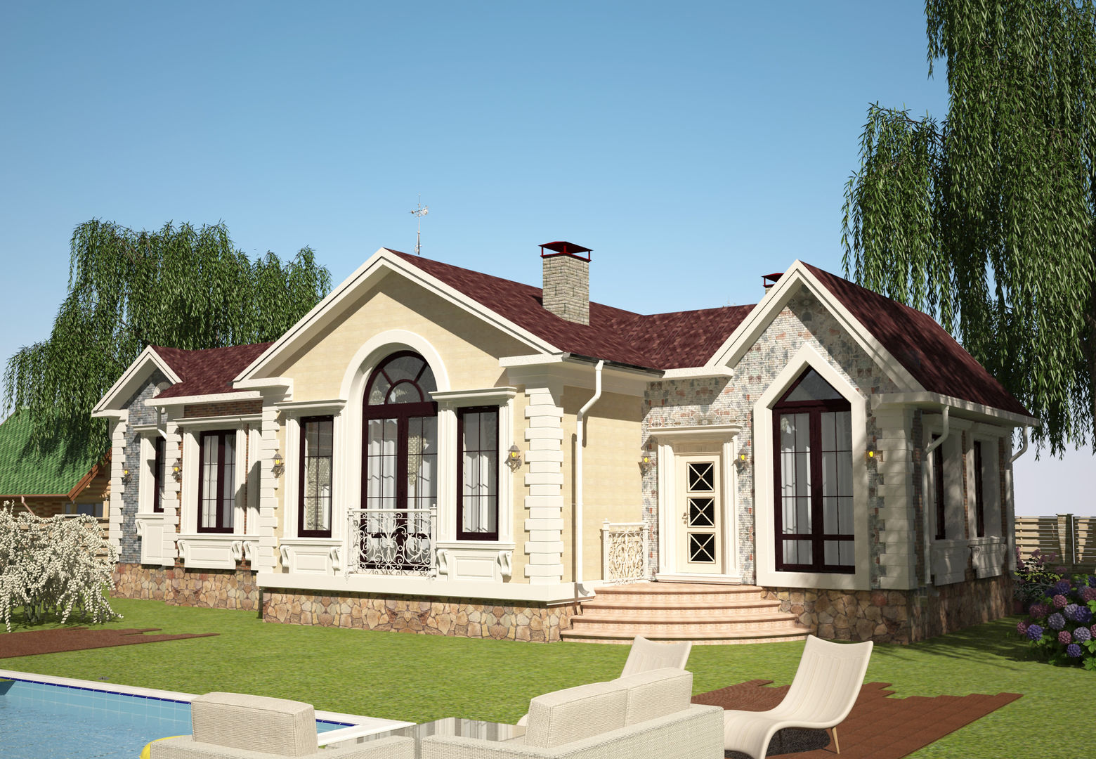 Загородный дом , Гурьянова Наталья Гурьянова Наталья Casas de estilo clásico