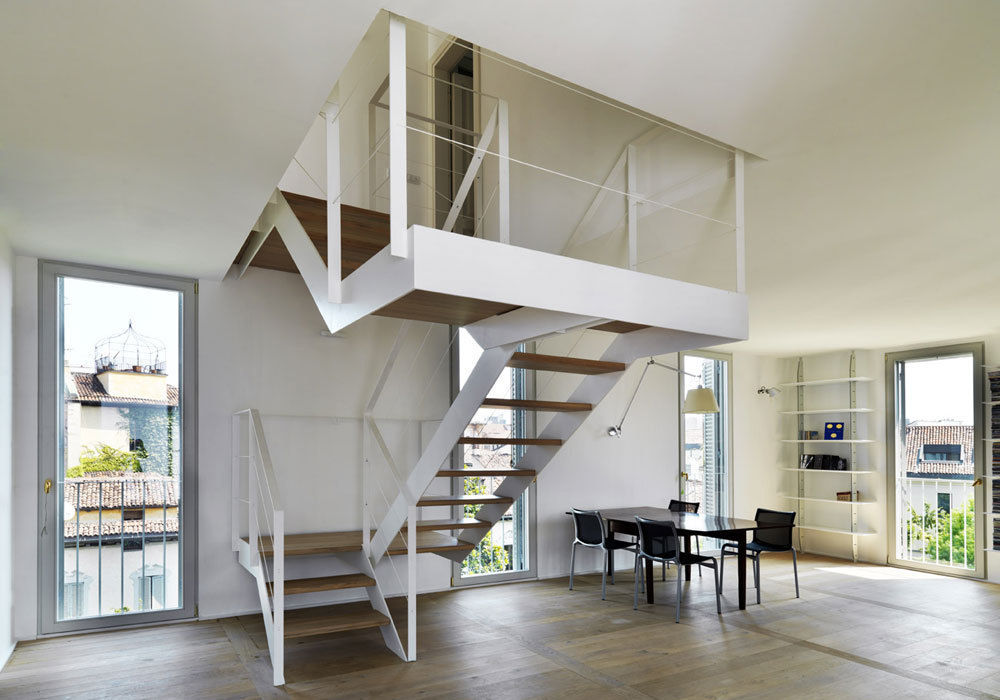 Living room FTA Filippo Taidelli Architetto モダンデザインの リビング