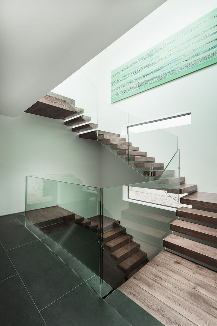 AR Design Studio- Abbots Way, AR Design Studio AR Design Studio Nowoczesny korytarz, przedpokój i schody