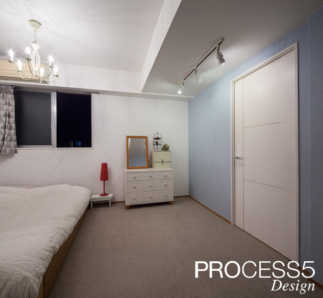 ST Family Residence, 株式会社PROCESS5 DESIGN 株式会社PROCESS5 DESIGN Camera da letto minimalista