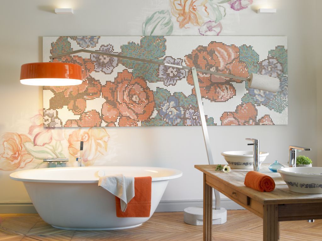 Flower Power, BARASONA Diseño y Comunicacion BARASONA Diseño y Comunicacion Eclectic style bathroom