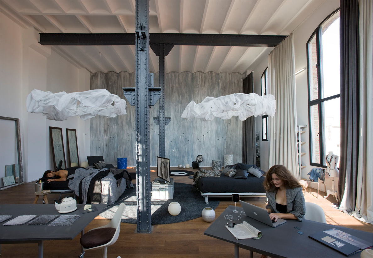 Loft Sucre BARASONA Diseño y Comunicacion Oficinas de estilo industrial
