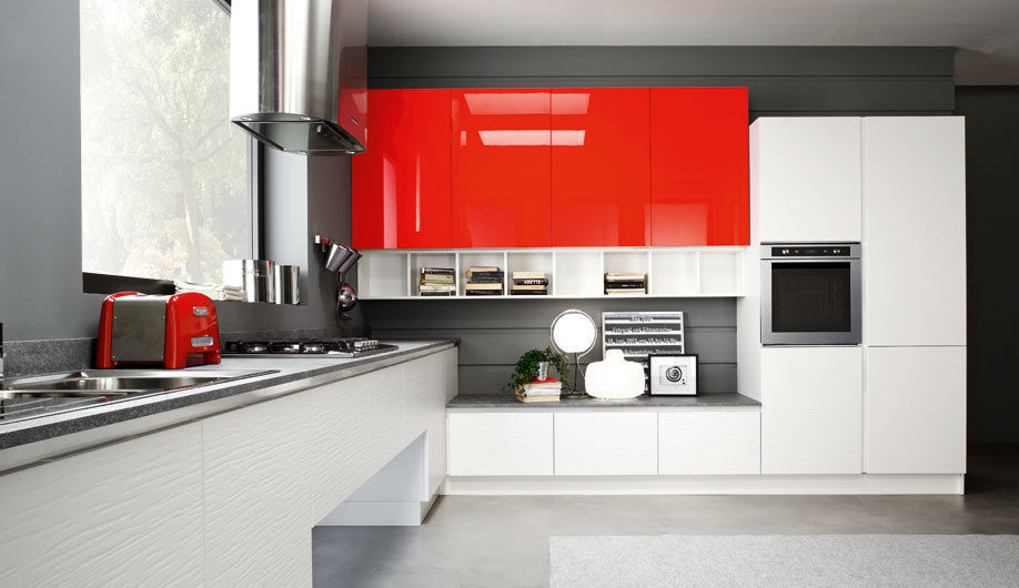 cocina , modern kitchen modern kitchen 現代廚房設計點子、靈感&圖片 儲櫃