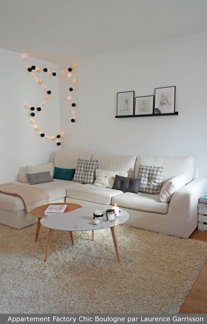 Appartement Factory Chic, La Decorruptible La Decorruptible Nowoczesny salon