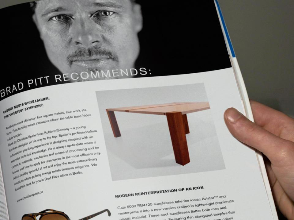 tischdrei Brad Pitt, hysenbergh GmbH | Raumkonzepte Duesseldorf hysenbergh GmbH | Raumkonzepte Duesseldorf Ruang Studi/Kantor Modern Desks