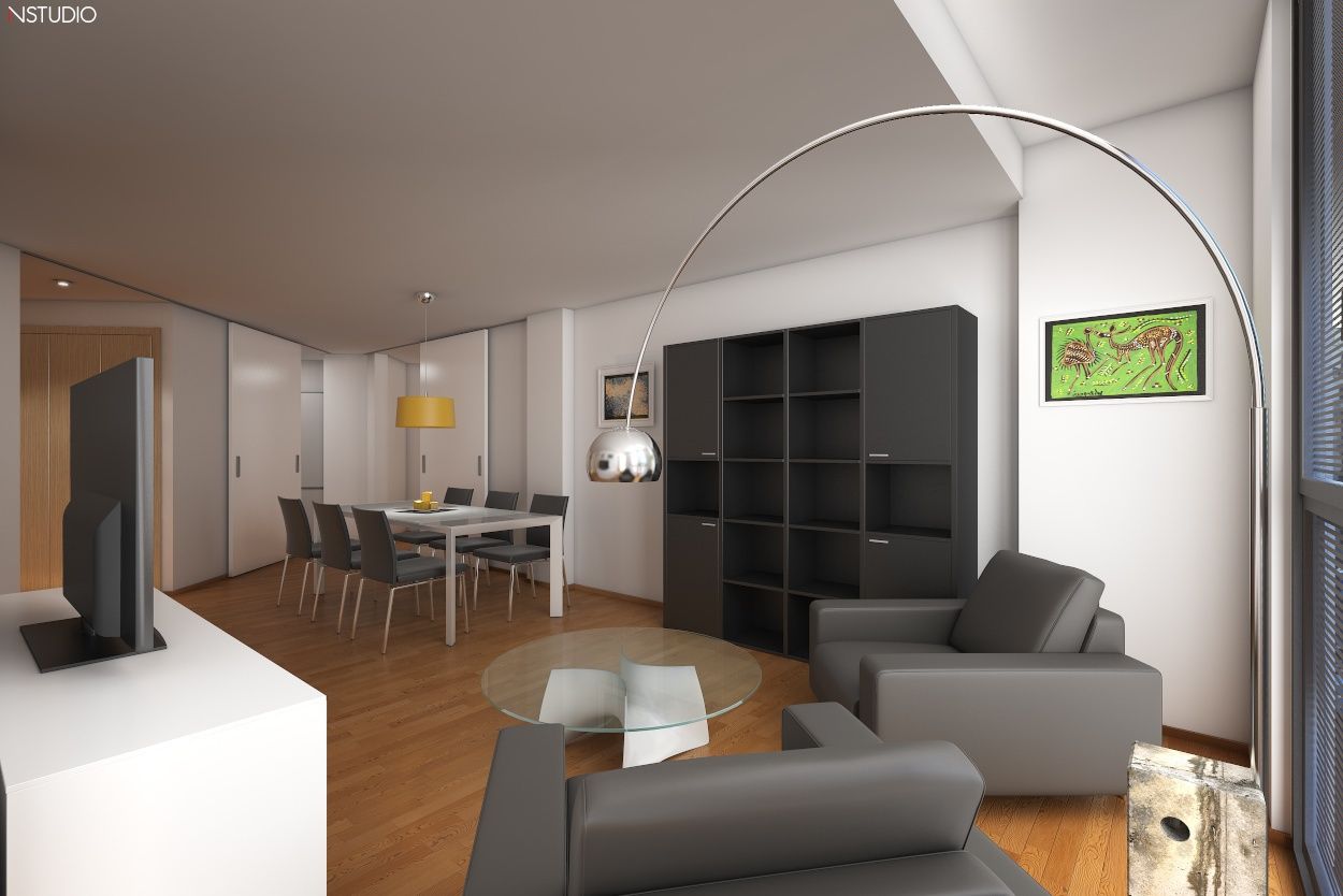 Interiorismo piso obra nueva, NSTUDIO NSTUDIO Будинки