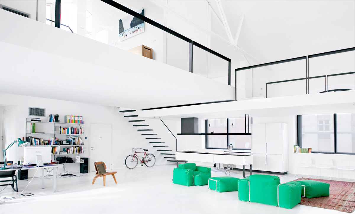 4 amici | 4 lofts, roberto murgia architetto roberto murgia architetto 인더스트리얼 거실