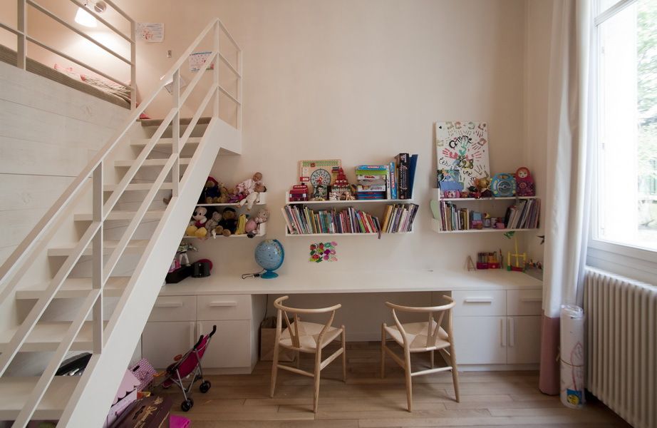Appartement Luxembourg, FELD Architecture FELD Architecture Dormitorios infantiles modernos: