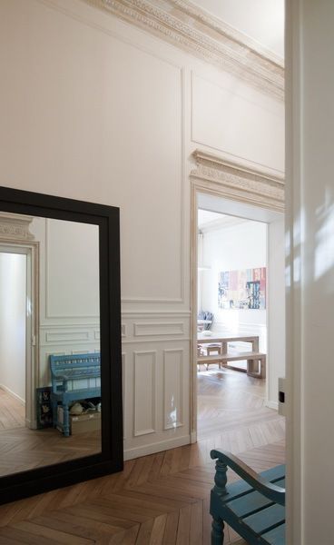 Appartement Luxembourg, FELD Architecture FELD Architecture Moderner Flur, Diele & Treppenhaus