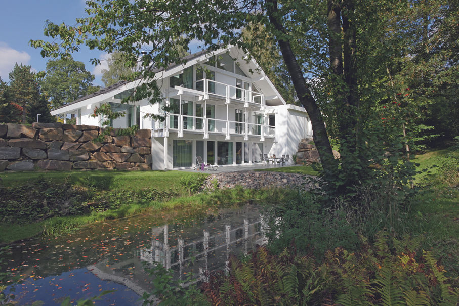 Luxus-Glashaus im Sauerland, DAVINCI HAUS GmbH & Co. KG DAVINCI HAUS GmbH & Co. KG Modern houses