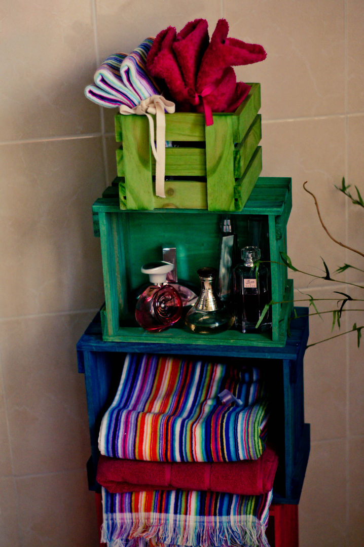 Departamento en el centro de la ciudad, amiko espacios amiko espacios Eclectic style bathroom Storage