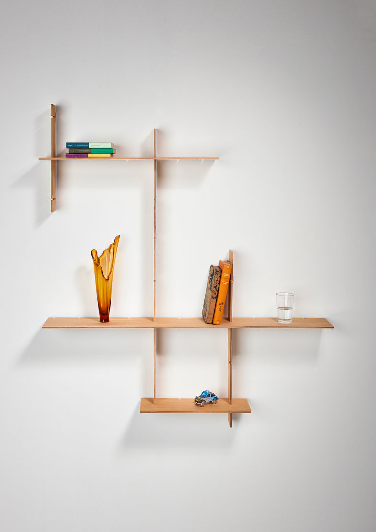 Colección PHI 60, Delica Delica Scandinavian style living room Shelves