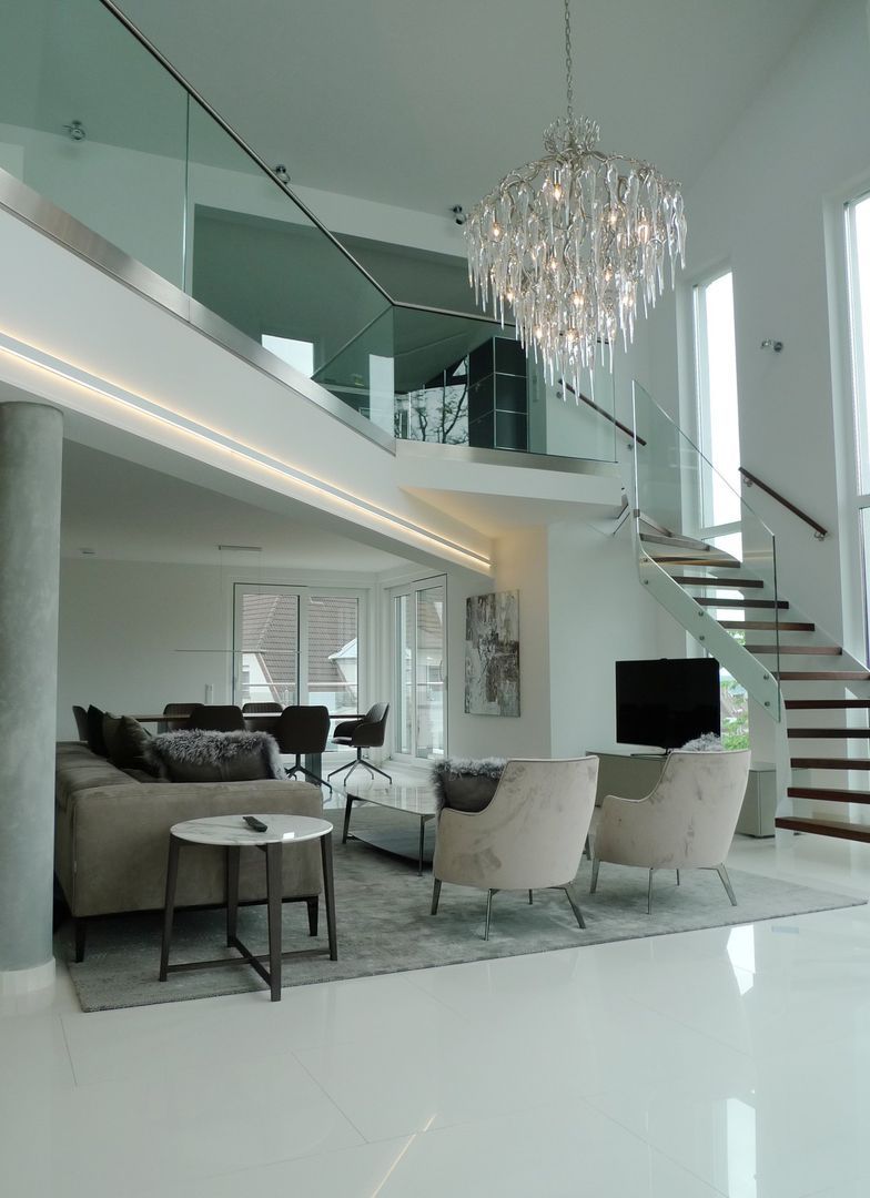 Penthouse in Saarbrücken, Bolz Licht und Wohnen · 1946 Bolz Licht und Wohnen · 1946 Modern living room