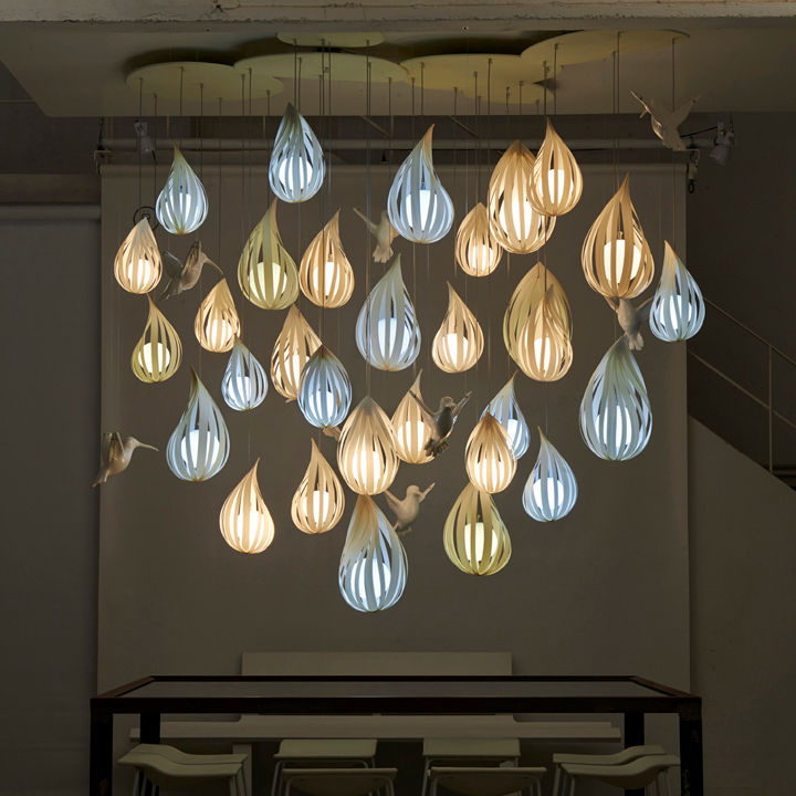 Raindrop Clusters, Javier Herrero* Studio Javier Herrero* Studio Phòng khách: thiết kế nội thất · bố trí · ảnh Lighting