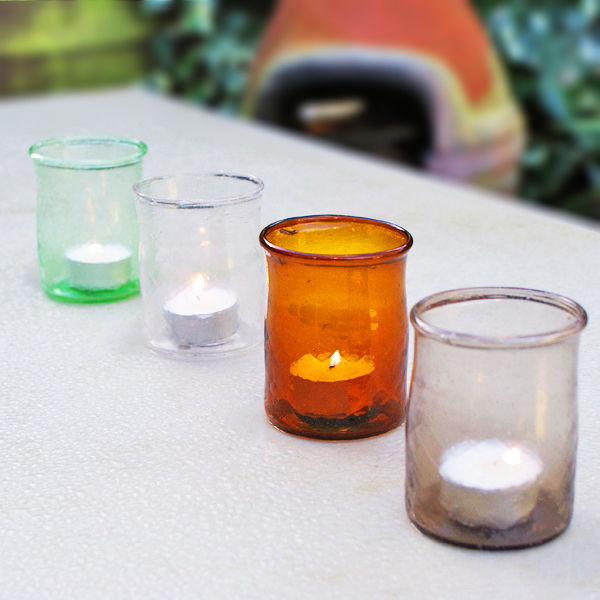 Earthy T-lights (set of 4) homify Eklektik Evler Aksesuarlar & Dekorasyon