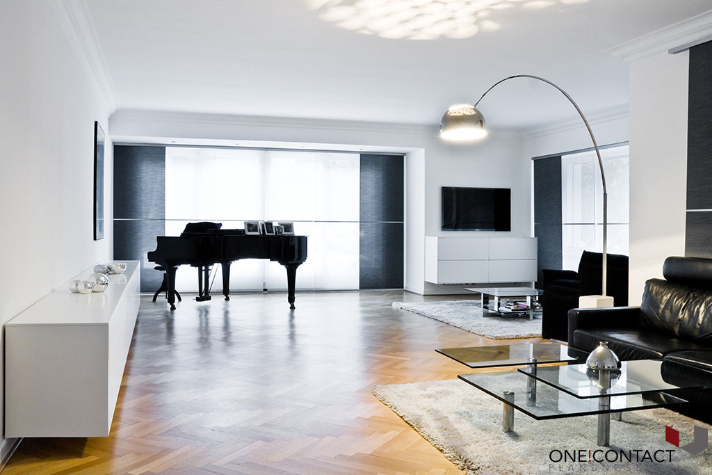 STILLE NOBLESSE, ONE!CONTACT - Planungsbüro GmbH ONE!CONTACT - Planungsbüro GmbH Modern Living Room