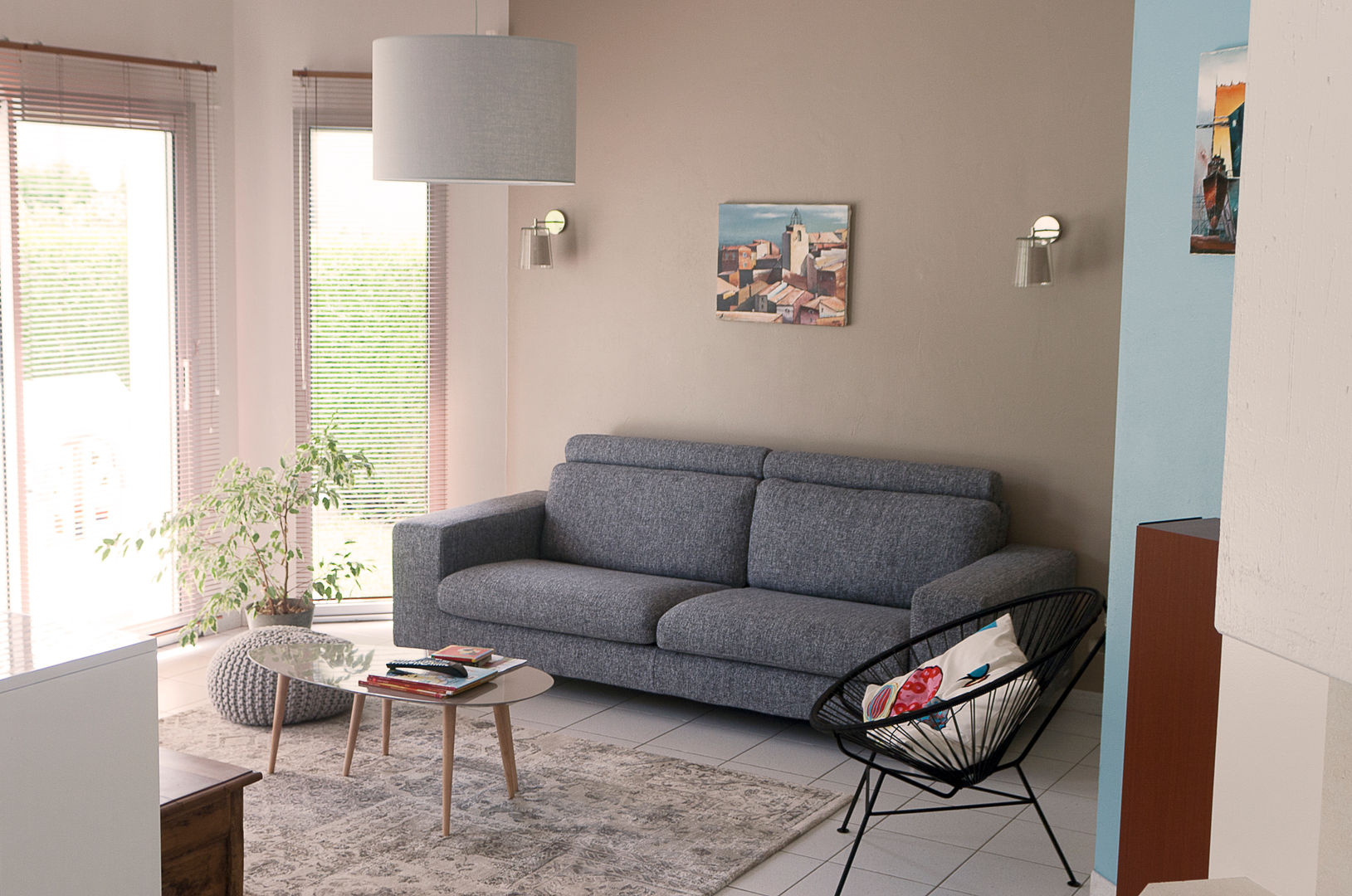 Espace de vie moderne et confort, Gwenaelle Hoyet Gwenaelle Hoyet Modern living room