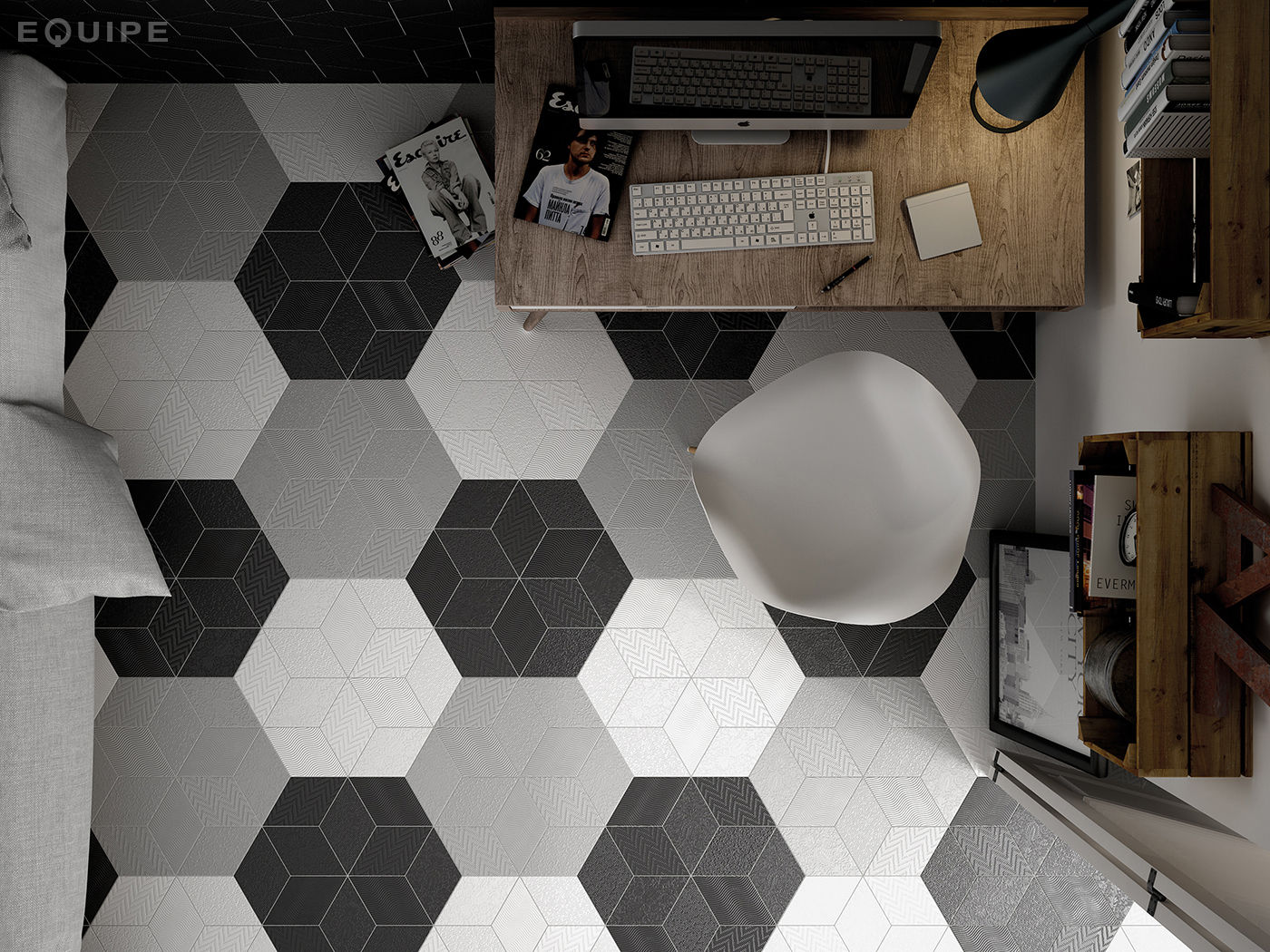 Rhombus Wall / Floor Tile, Equipe Ceramicas Equipe Ceramicas 書房/辦公室