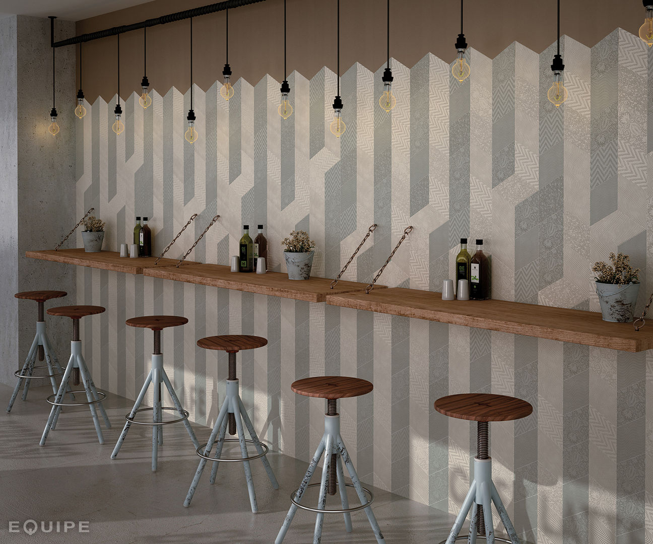 Rhombus Wall / Floor Tile, Equipe Ceramicas Equipe Ceramicas Tường & sàn phong cách hiện đại