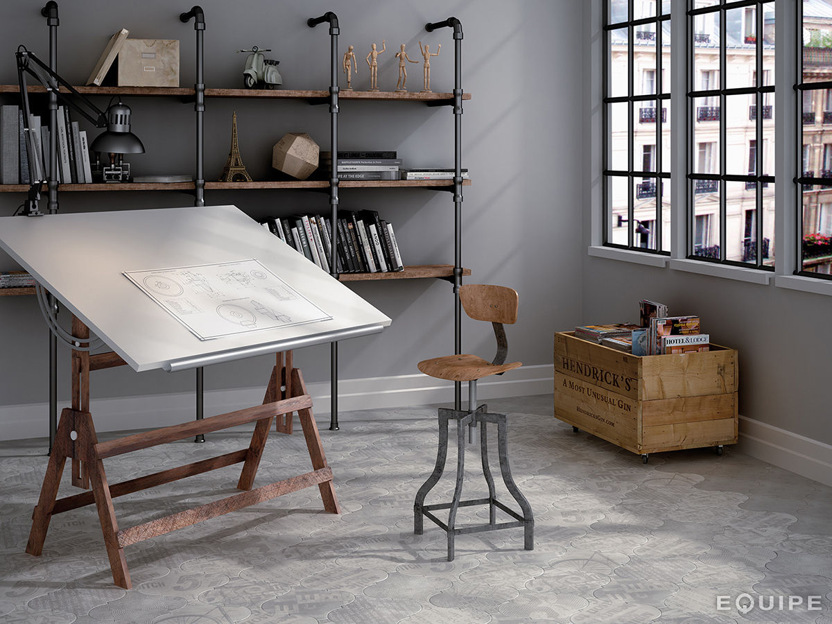 homify Industrial style study/office