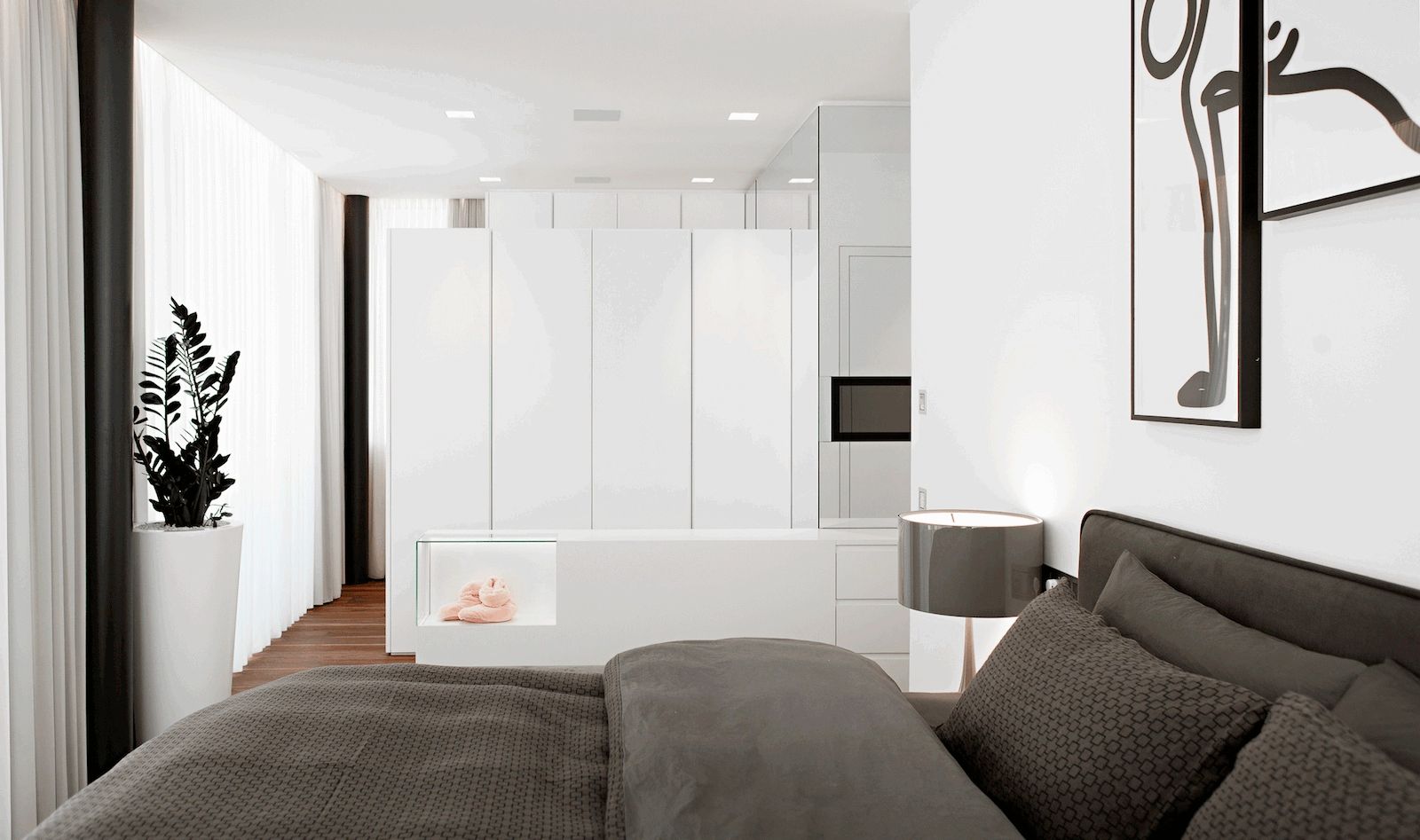 Casa M, monovolume architecture + design monovolume architecture + design モダンスタイルの寝室