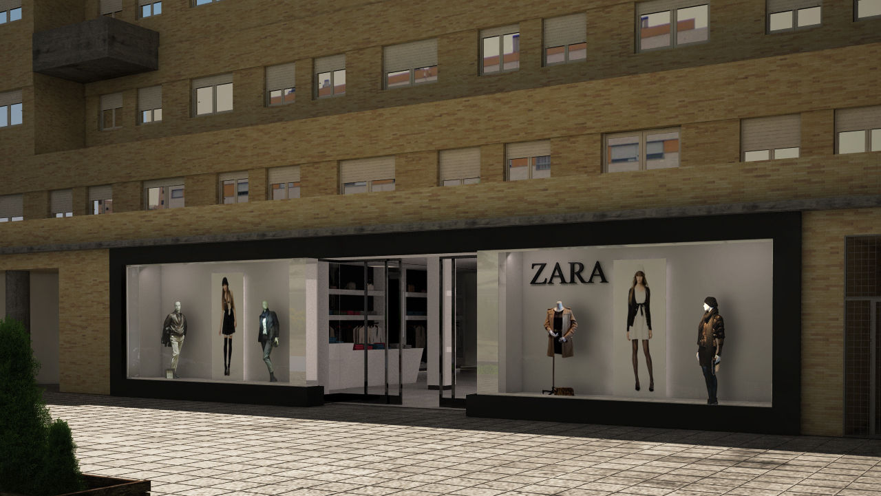 Tienda de ropa Zara en Madrid homify Espacios comerciales Oficinas y Tiendas