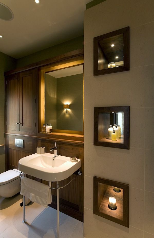 The Master Bathroom Brilliant Lighting Baños modernos