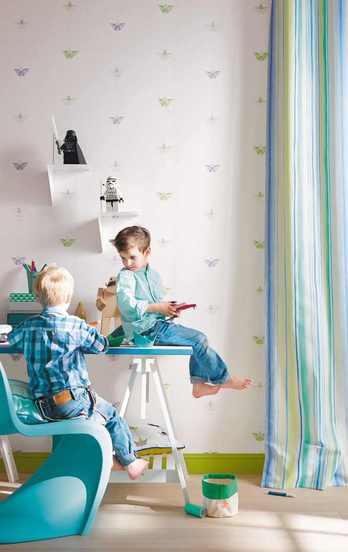 wandgestaltung für jungenzimmer, kinder räume ag kinder räume ag Habitaciones para niños de estilo ecléctico