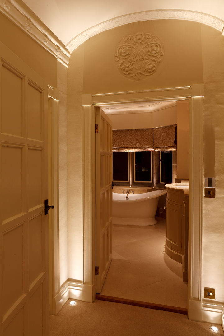 Lighting the Arts and Crafts Bathroom Brilliant Lighting Eclectic corridor, hallway & stairs