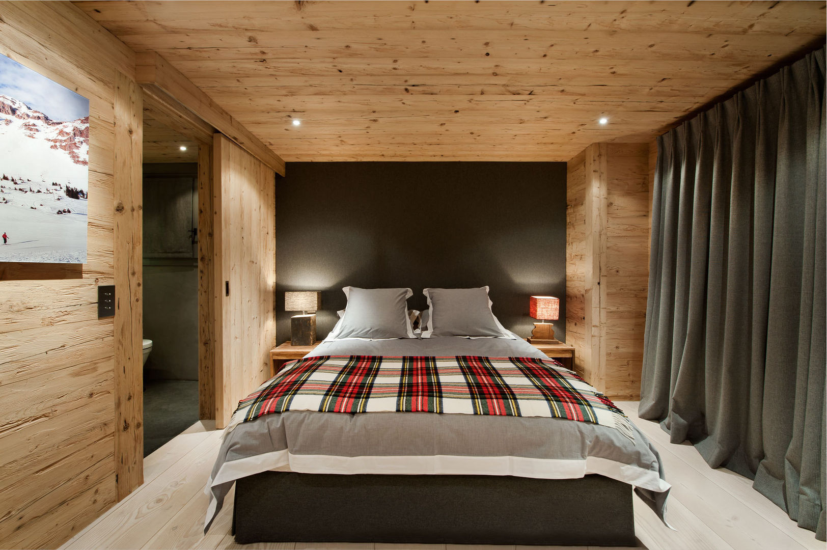 Chalet Gstaad, Ardesia Design Ardesia Design ห้องนอน