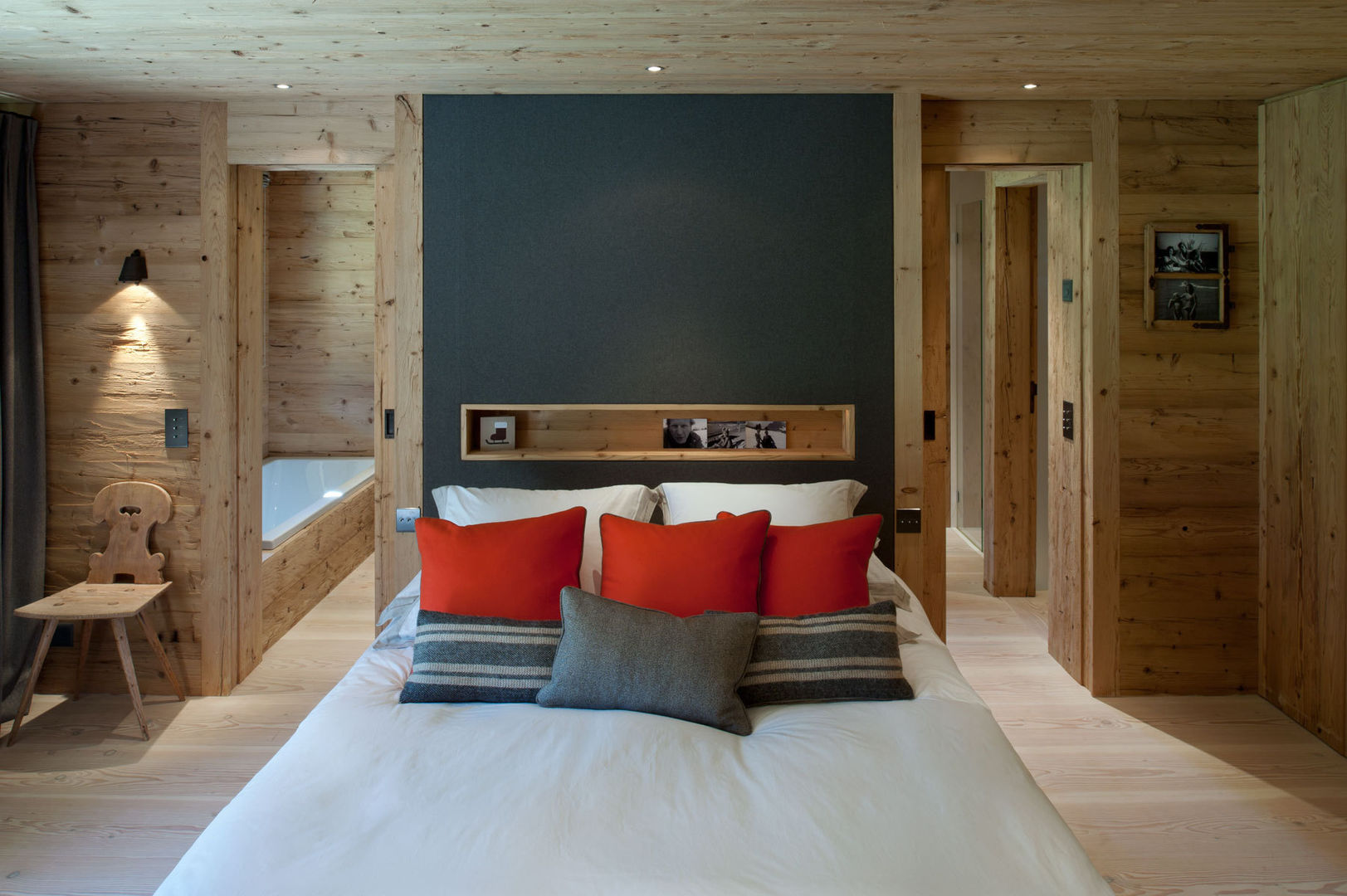 Chalet Gstaad, Ardesia Design Ardesia Design ห้องนอน