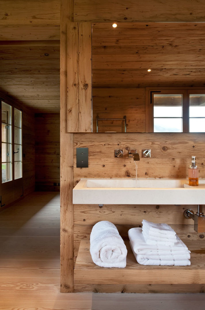 Chalet Gstaad, Ardesia Design Ardesia Design Rustic style bathroom