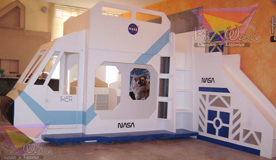 Litera nave de la NASA Kids World- Recamaras, literas y muebles para niños Dormitorios infantiles Camas y cunas