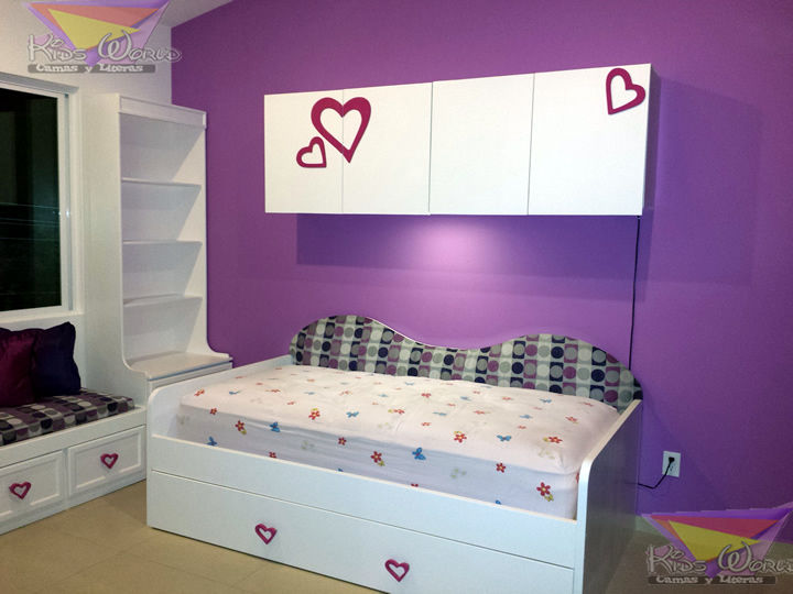 romántica y practica cama estilo sillon Kids World- Recamaras, literas y muebles para niños Dormitorios de estilo minimalista Camas y cabeceros