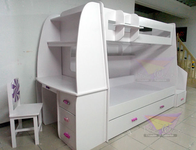 Literas y muebles juveniles, Kids World- Recamaras, literas y muebles para niños Kids World- Recamaras, literas y muebles para niños Kamar Tidur Modern Beds & headboards