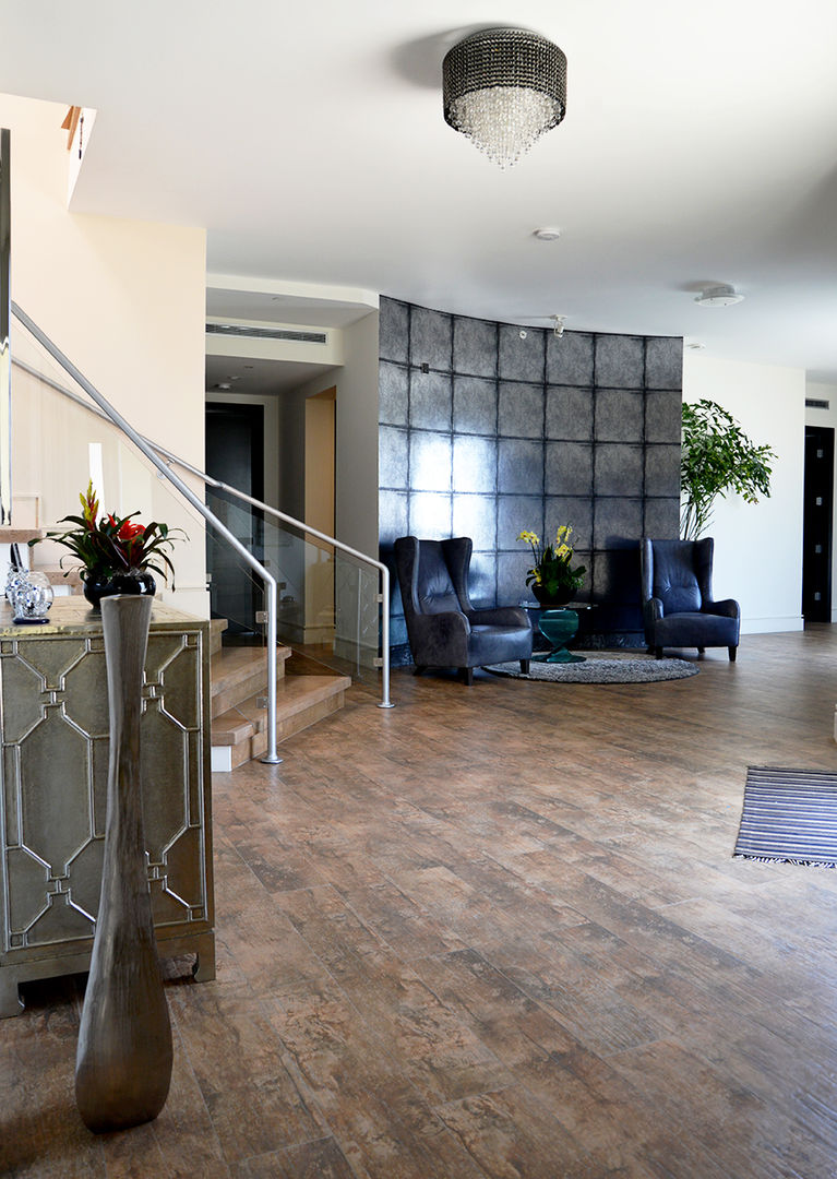 Nightingale Decor, Hollywood Hills, Erika Winters® Design Erika Winters® Design Corredores, halls e escadas modernos