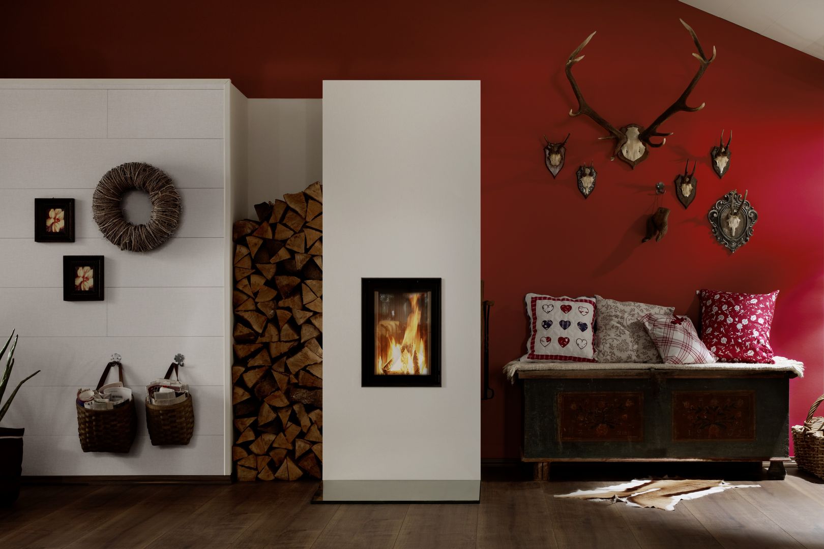 homify Ruang Keluarga Modern Fireplaces & accessories